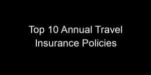 Read more about the article Top 10 Annual Travel Insurance Policies