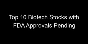 Read more about the article Top 10 Biotech Stocks with FDA Approvals Pending