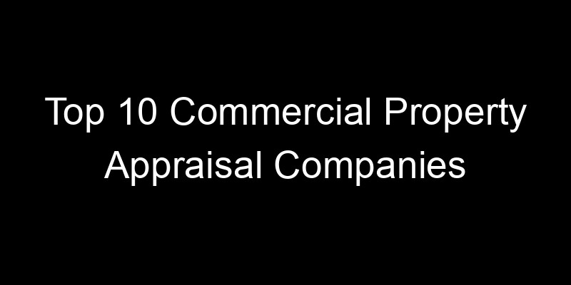 Read more about the article Top 10 Commercial Property Appraisal Companies
