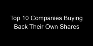 Read more about the article Top 10 Companies Buying Back Their Own Shares