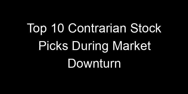 Read more about the article Top 10 Contrarian Stock Picks During Market Downturn
