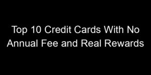 Read more about the article Top 10 Credit Cards With No Annual Fee and Real Rewards