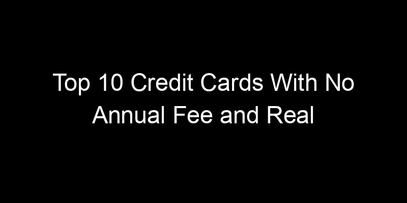 Read more about the article Top 10 Credit Cards With No Annual Fee and Real Rewards