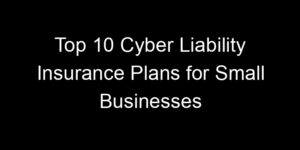 Read more about the article Top 10 Cyber Liability Insurance Plans For Small Businesses