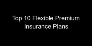 Read more about the article Top 10 Flexible Premium Insurance Plans