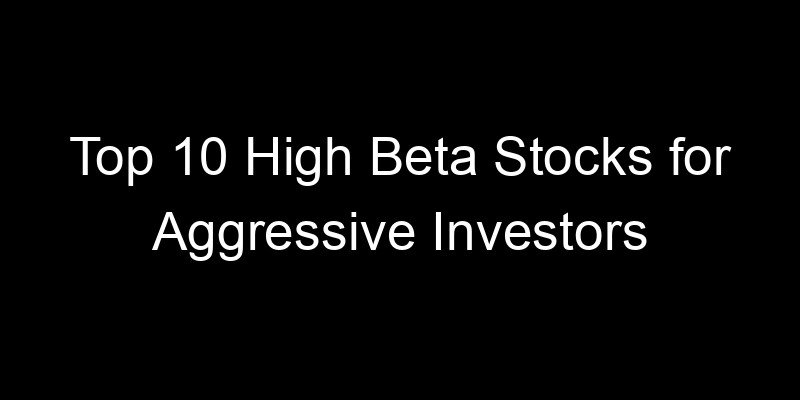 Read more about the article Top 10 High Beta Stocks for Aggressive Investors