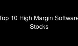 Top 10 High Margin Software Stocks