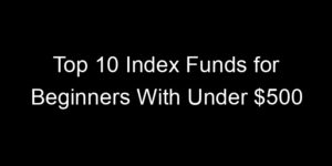 Read more about the article Top 10 Index Funds for Beginners With Under $500