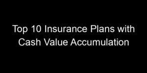 Read more about the article Top 10 Insurance Plans With Cash Value Accumulation