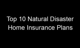 Top 10 Natural Disaster Home Insurance Plans