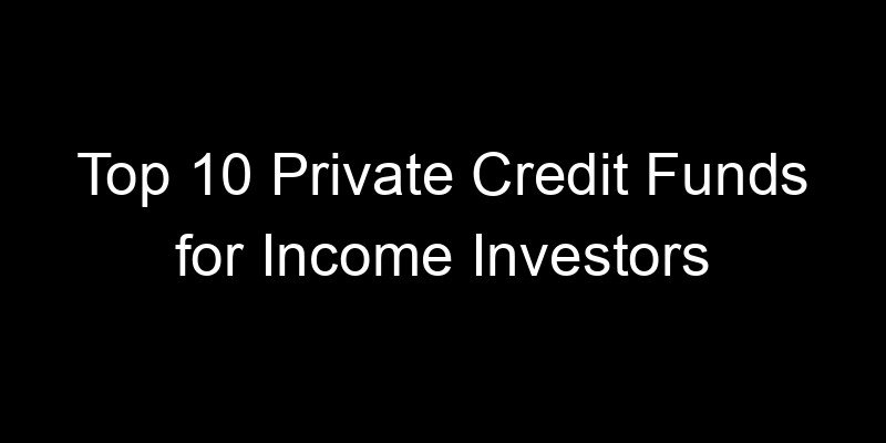 Read more about the article Top 10 Private Credit Funds for Income Investors