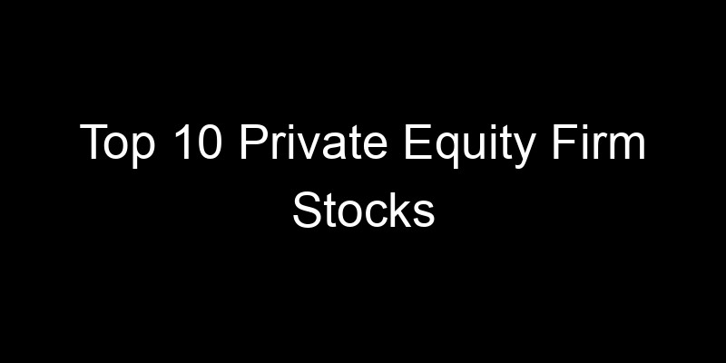 Read more about the article Top 10 Private Equity Firm Stocks