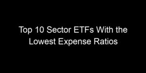 Read more about the article Top 10 Sector ETFs With the Lowest Expense Ratios