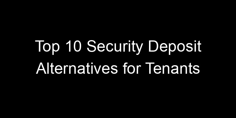 Read more about the article Top 10 Security Deposit Alternatives for Tenants