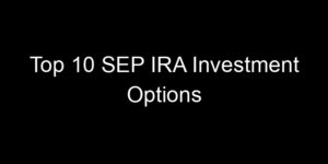 Read more about the article Top 10 SEP IRA Investment Options