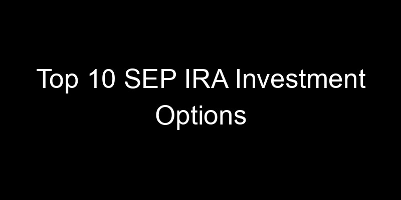 Read more about the article Top 10 SEP IRA Investment Options