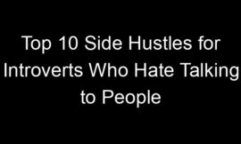 Top 10 Side Hustles for Introverts Who Hate Talking to People