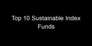 Read more about the article Top 10 Sustainable Index Funds