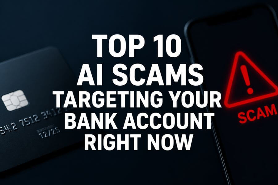 Read more about the article Top 10 AI Scams Targeting Your Bank Account Right Now