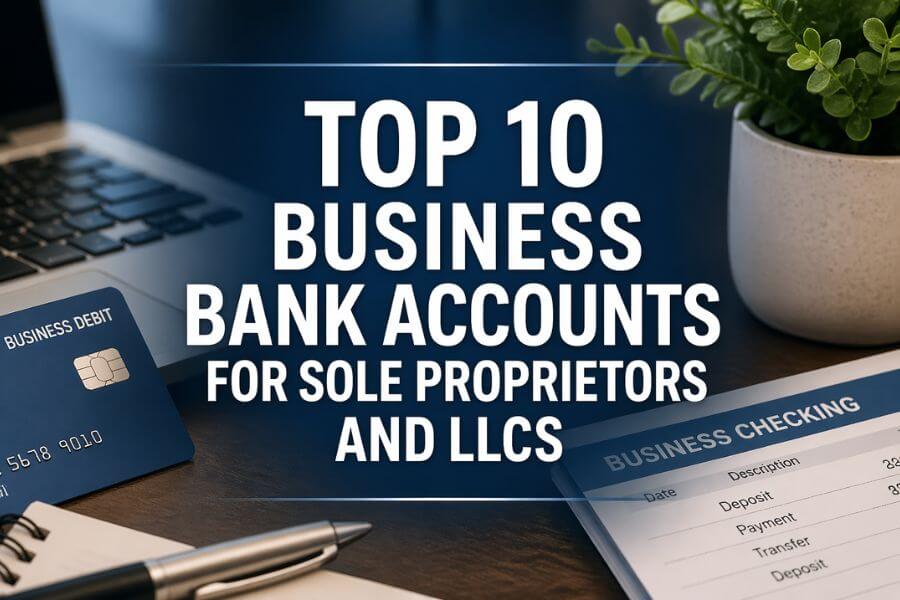 Read more about the article Top 10 Business Bank Accounts for Sole Proprietors and LLCs