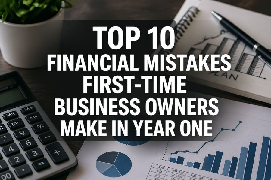 Read more about the article Top 10 Financial Mistakes First-Time Business Owners Make in Year One