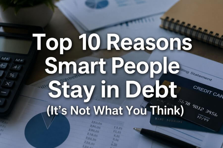 Read more about the article Top 10 Reasons Smart People Stay in Debt (It’s Not What You Think)