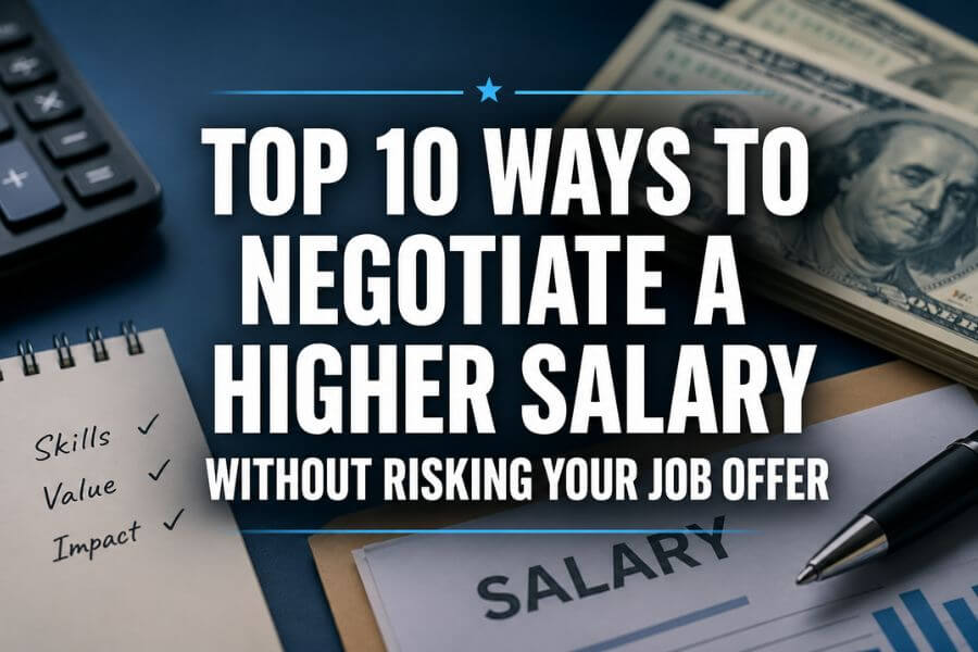 Read more about the article Top 10 Ways to Negotiate a Higher Salary Without Risking Your Job Offer