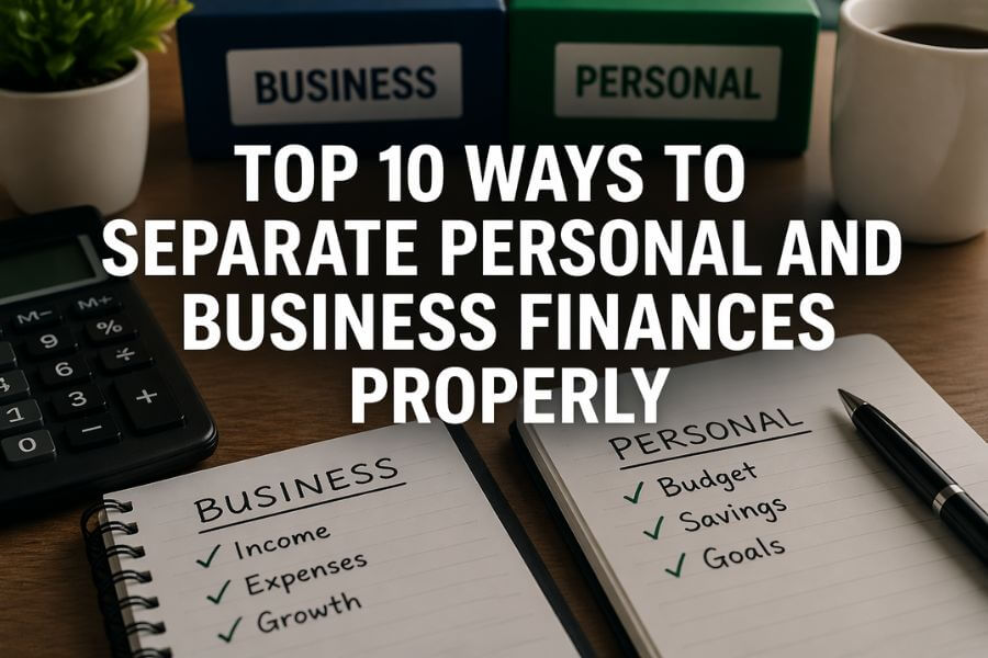 Read more about the article Top 10 Ways to Separate Personal and Business Finances Properly