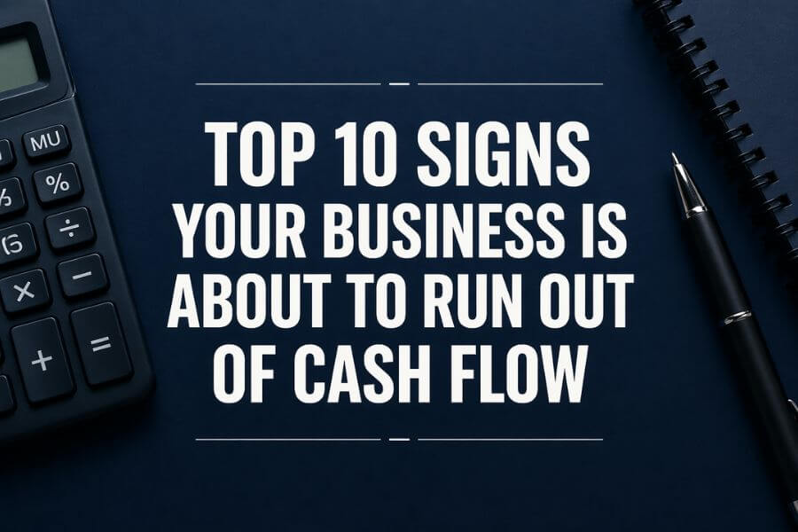 Read more about the article Top 10 Signs Your Business Is About to Run Out of Cash Flow