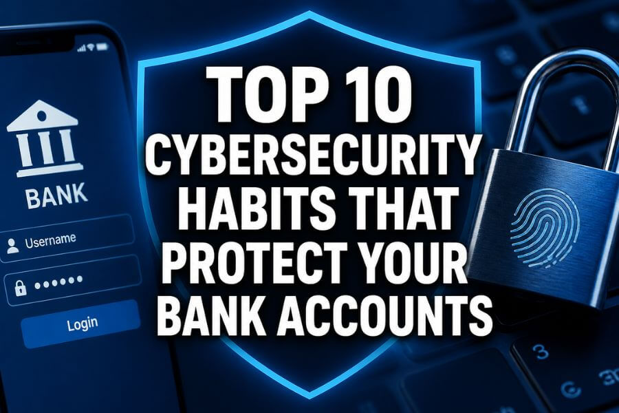 Read more about the article Top 10 Cybersecurity Habits That Protect Your Bank Accounts